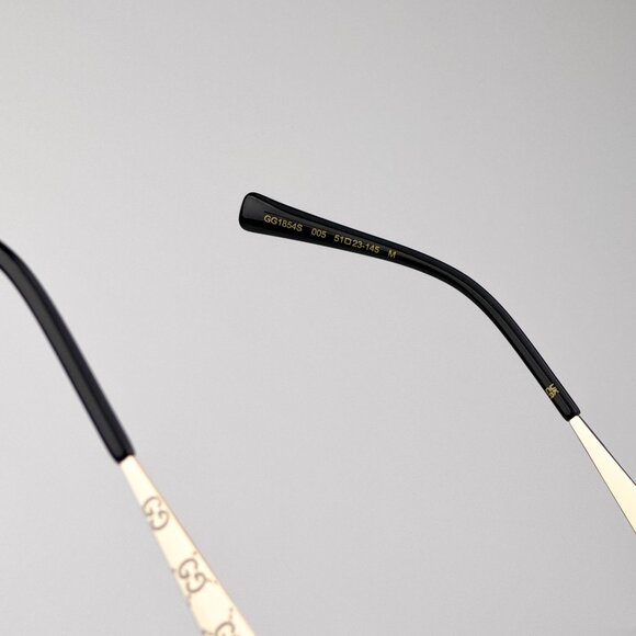 Gucci Sunglasses – Gold Metal Round Frame with Brown Lenses (GG1854S 005) - Picture 8 of 11